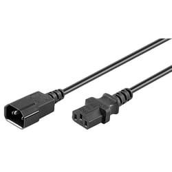 Microconnect C13/C14, 1.2 m Noir 1,2 m Coupleur C13 Coupleur C14