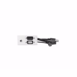 Vivolink WI221281, HDMI + USB A + 3,5 mm, USB 2.0, Blanc, 20 g, 173 mm, 107 mm