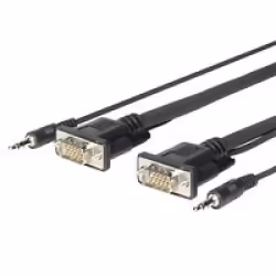 Vivolink PROVGAMCS4.6, 4,6 m, VGA (D-Sub) + 3,5 mm, VGA (D-Sub) + 3,5 mm, Mâle, Mâle, Droit
