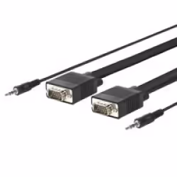 Vivolink PROVGAS15, 15 m, VGA (D-Sub) + 3,5 mm, VGA (D-Sub) + 3,5 mm, Mâle, Mâle, Droit