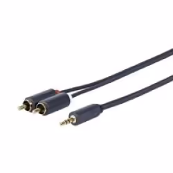 Vivolink PROMJRCA15, 3,5mm, Mâle, 2 x RCA, Mâle, 15 m, Noir