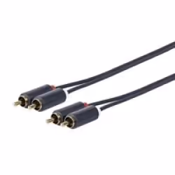 Vivolink PRORCARCA15, 2 x RCA, Mâle, 2 x RCA, Mâle, 15 m, Noir