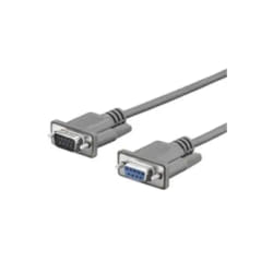 Vivolink 2.0m D-sub 9 pin - D-sub 9 pin câble Série Noir 2 m