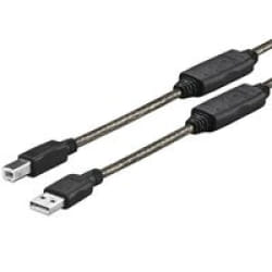 Vivolink PROUSBAB20 câble USB 20 m USB 2.0 USB A USB B Noir