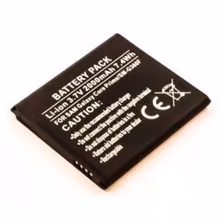 CoreParts 2000mAh Li-ion Polymer, Batterie, Noir, Lithium Polymère (LiPo), 2000 mAh, 3,7 V, 6,66 Wh