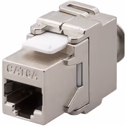 Microconnect KEYSTONE-10, Gris, RJ-45, IDC, Femelle, Cat6a, S/UTP (STP)