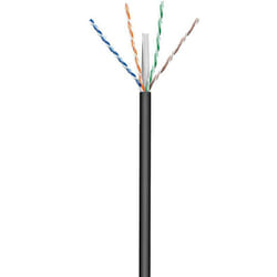 Microconnect 100m Cat6 câble de réseau Noir U/UTP (UTP)