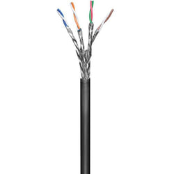 Microconnect 100m Cat6 câble de réseau Noir S/FTP (S-STP)