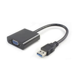 Microconnect USB 3.0-VGA M/F adaptateur graphique USB 1920 x 1080 pixels Noir