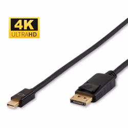 Microconnect 1m Mini Displayport/Displayport, 1 m, DisplayPort, Mini DisplayPort, Mâle, Mâle, 4096 x 2160 pixels