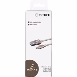 eSTUFF 1m USB 2.0 câble USB USB A Micro-USB B Or