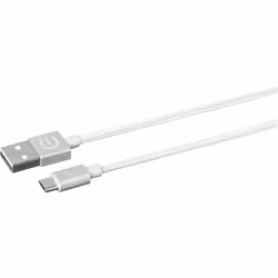 eSTUFF 1m microUSB- USB A m/m, 1 m, Micro-USB A, USB A, USB 2.0, Mâle/Mâle, Argent