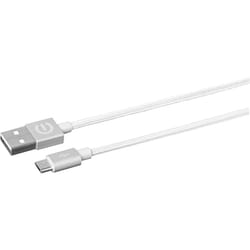 eSTUFF 1m microUSB- USB A m/m câble USB USB 2.0 Micro-USB A Argent