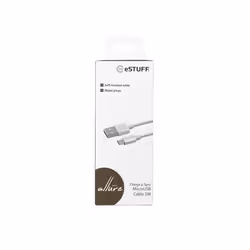 eSTUFF 1m microUSB- USB A m/m câble USB USB 2.0 Micro-USB A Argent