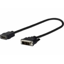 Vivolink PRODVIADAPHDMI câble vidéo et adaptateur 0,2 m DVI-D HDMI Noir
