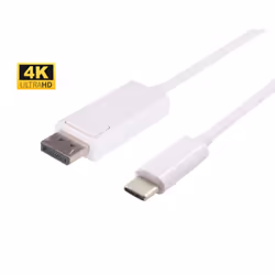Microconnect 1.0m USB C - DP, CYPD2119, Blanc, 4,5 mm, 50 g, 277 mm, 159 mm