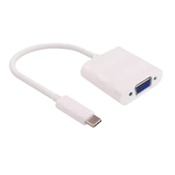 Microconnect 0.2m USB C - D-Sub adaptateur graphique USB Blanc