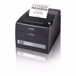 Citizen CT-S310-II, Thermique directe, Imprimantes POS, 203 x 203 DPI, 160 mm/sec, 1,5 x 3 mm, 65 - 75 µm