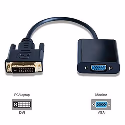 Microconnect DVI-D/VGA, 0,25 m, DVI-D, VGA (D-Sub), Mâle, Femelle, Or