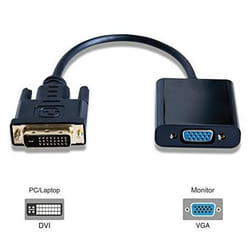 Microconnect DVI-D/VGA 0,25 m VGA (D-Sub) Noir
