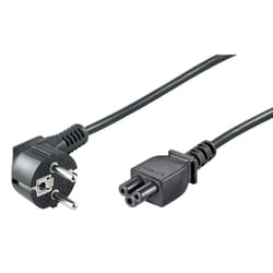 Microconnect 10m CEE 7/7-C5 Noir CEE7/7 Coupleur C5