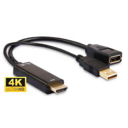 Microconnect HDMDPP1 câble vidéo et adaptateur 0,15 m HDMI Type A (Standard) DisplayPort Noir