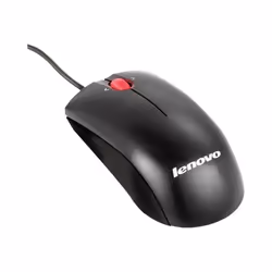 Souris optique Lenovo - 3 boutons - filaire USB - Noir