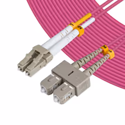 Microconnect FIB422001P câble de fibre optique 1 m LC SC OM4 Violet