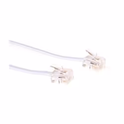 Microconnect MPK182W, 2 m, RJ11, RJ11, Blanc, Mâle, Mâle