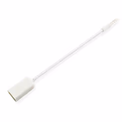 Microconnect AUDUSBFW, 3,5mm, Mâle, USB Type-A, Femelle, 0,2 m, Blanc