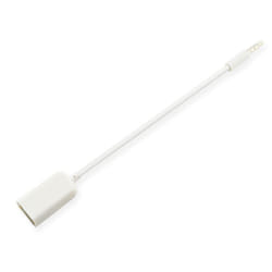 Microconnect AUDUSBFW câble audio 0,2 m 3,5mm USB Type-A Blanc