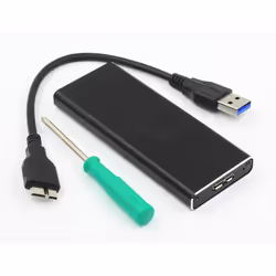 CoreParts MSACSC/USB3.0, Enceinte ssd, M.2, Connectivité USB, Noir
