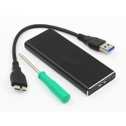 CoreParts MSACSC/USB3.0 Boîtier de disques de stockage Enceinte ssd Noir