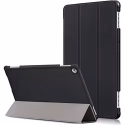 Etui Folio - Huawei - Mediapad M5 lite - Noir - Tri-Fold - Réveil/Veille