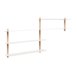 Gejst 5712731201117 étagères Etagère modulable Mural Chêne, Acier Chêne, Blanc