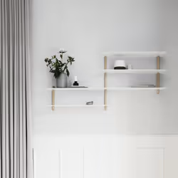 Gejst 5712731201117 étagères Etagère modulable Mural Chêne, Acier Chêne, Blanc