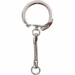 Creativ Company 512821, Trousseau de clés, Argent, Métal, Rond, 60 mm, 2,3 cm