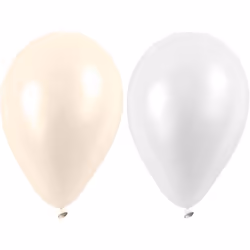 Creativ Company 59148, Ballon-jouet, Caoutchouc, Perle, Blanc, Rond, 23 cm, 10 pièce(s)
