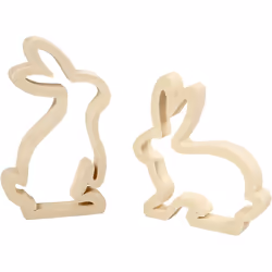 Creativ Company 56433, Bois, Bois, Animaux, 2 pièce(s), 130 mm, 20 mm