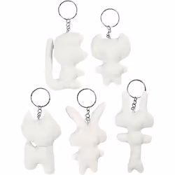 Creativ Company 49503, Porte-clés, Blanc, Coton, Chiffre, Unisexe, Tous
