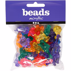 Creativ Company 618250, Plastique, Multicolore, Mélange de perles