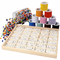 Creativ Company 97768, Plastique, Multicolore, Mélange de perles