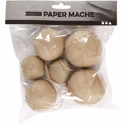 Creativ Company 510313 décoration de Noël Boules de décoration de noël Papier Beige 6 pièce(s)