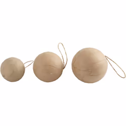 Creativ Company 510313 décoration de Noël Boules de décoration de noël Papier Beige 6 pièce(s)