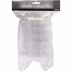 Creativ Company 52153 décoration de Noël Décoration de noël en forme d'étoile Plastique Transparent 5 pièce(s)