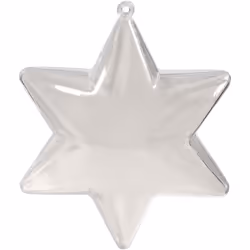 Creativ Company 52153 décoration de Noël Décoration de noël en forme d'étoile Plastique Transparent 5 pièce(s)