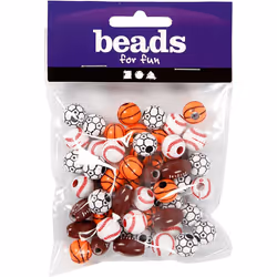 Creativ Company 689840, Plastique, Multicolore, Mélange de perles, 55 pièce(s)