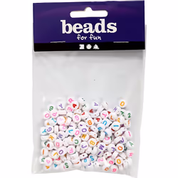 Creativ Company 699070, Plastique, Blanc, Perle ronde, 200 pièce(s)