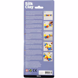 Creativ Company Silk Clay Pâte à modeler 14 g Bleu, Rouge, Jaune 3 pièce(s)
