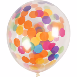 Creativ Company 59174, Ballon-jouet, Caoutchouc, Multicolore, Rond, 23 cm, 4 pièce(s)